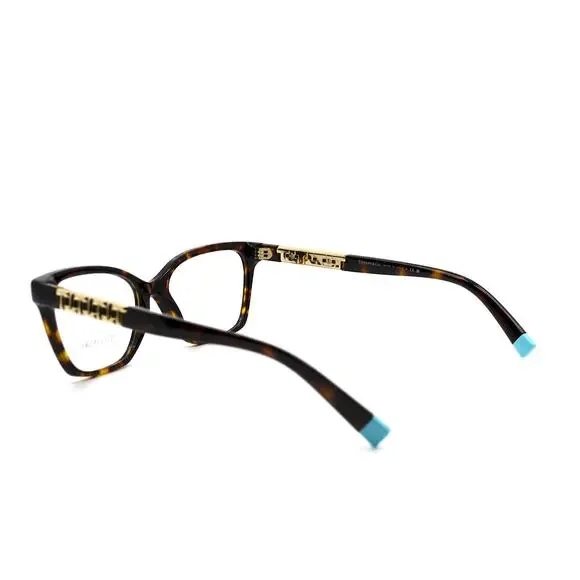 TIFFANY&CO TF2228 HAVANA GOLD EYEGLASSES FRAME - Picture 4 of 10